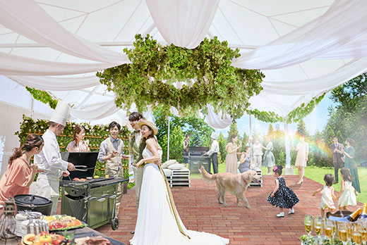 開放感あふれるガーデンテラスが新設