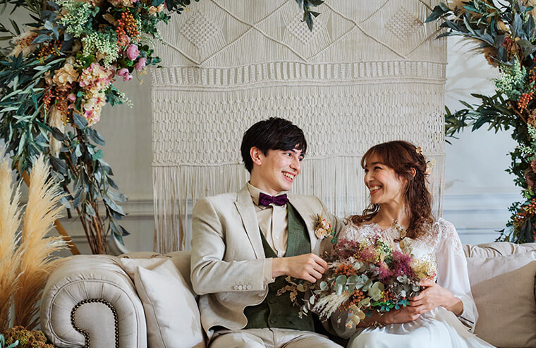 専属コーディネーターと一緒にウエディングの舞台を創りあげおふたりらしさでいっぱいに